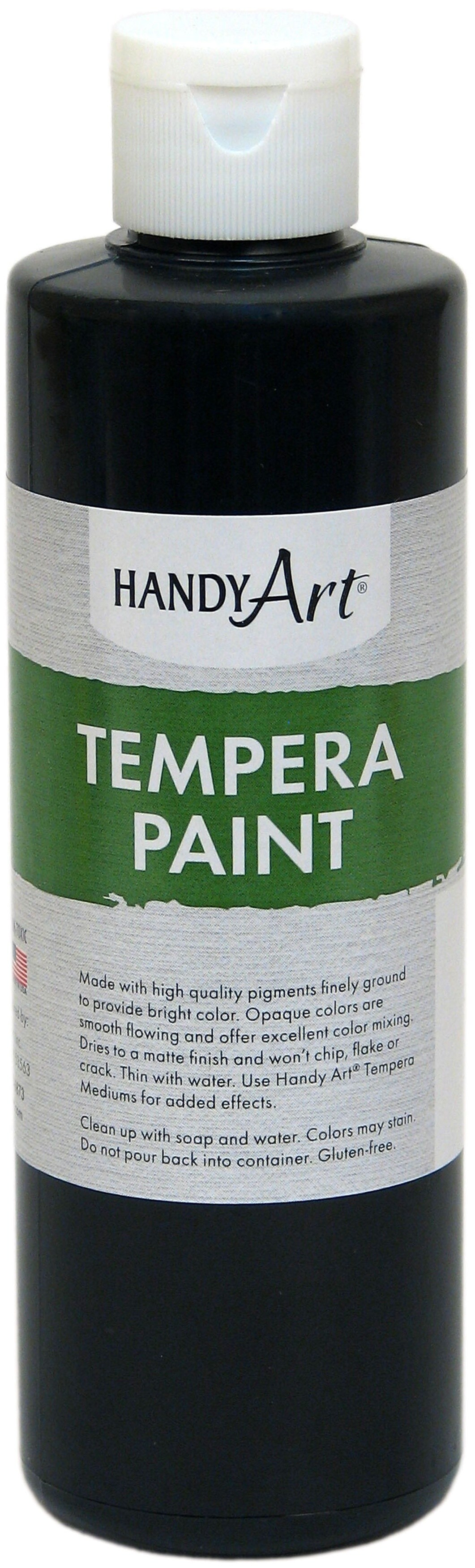 Handy Art Tempera Paint 8oz-Black