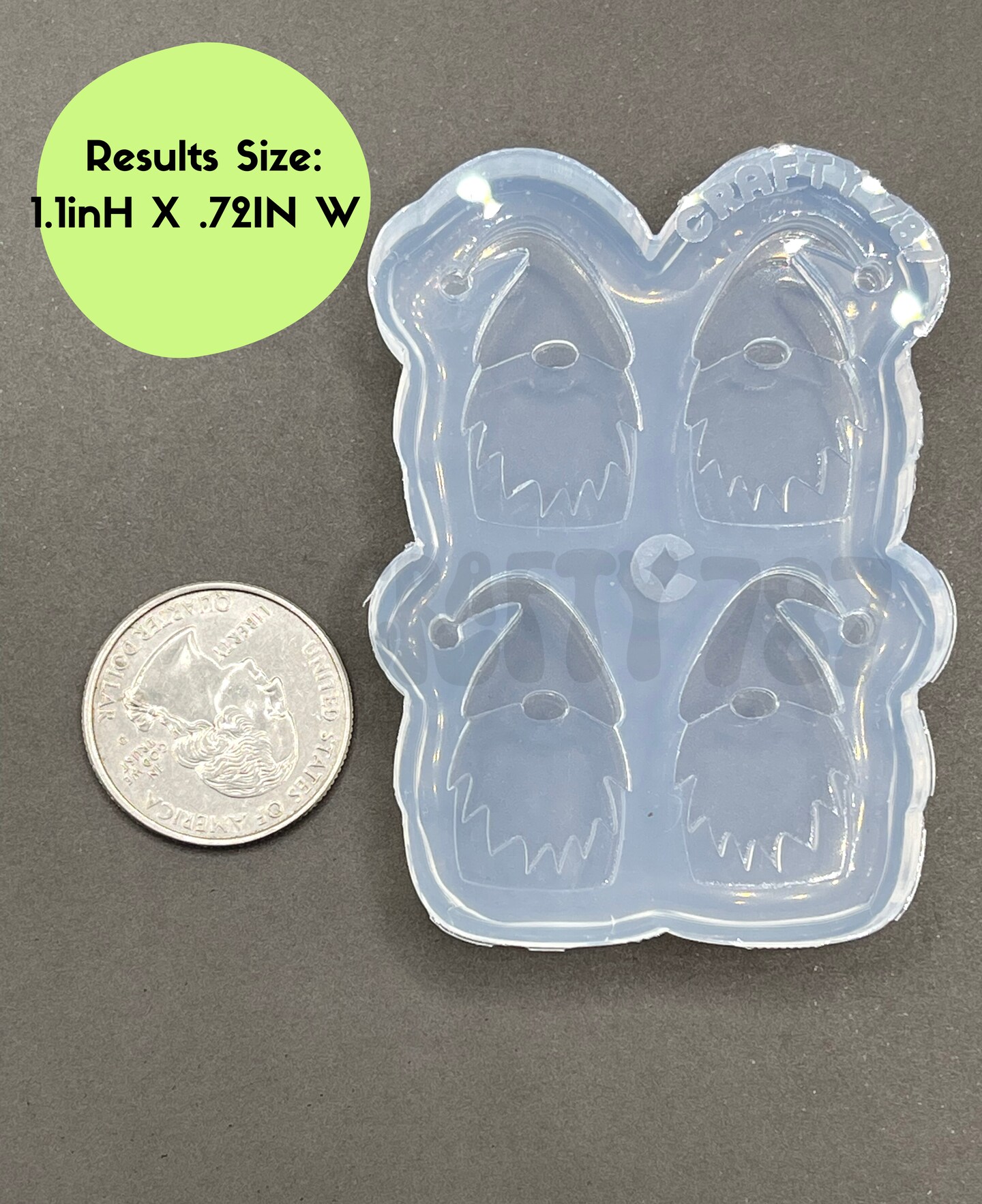 Gnomes Studs/Bits Silicone Mold (A14)