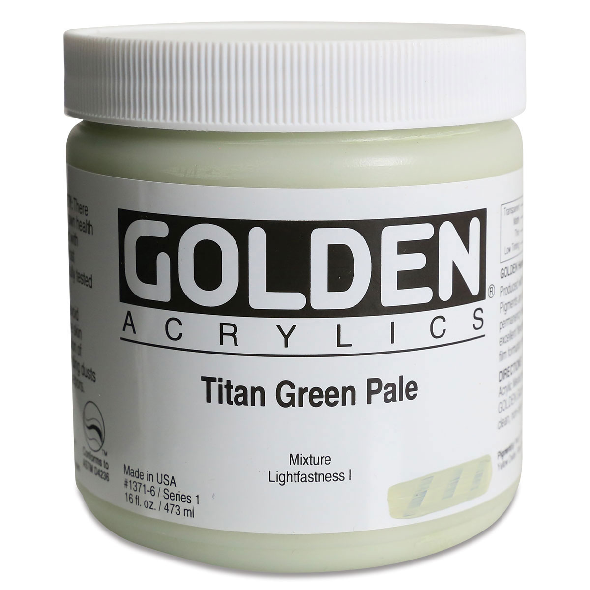 Golden Heavy Body Artist Acrylics Titan Green Pale, 16 oz Michaels