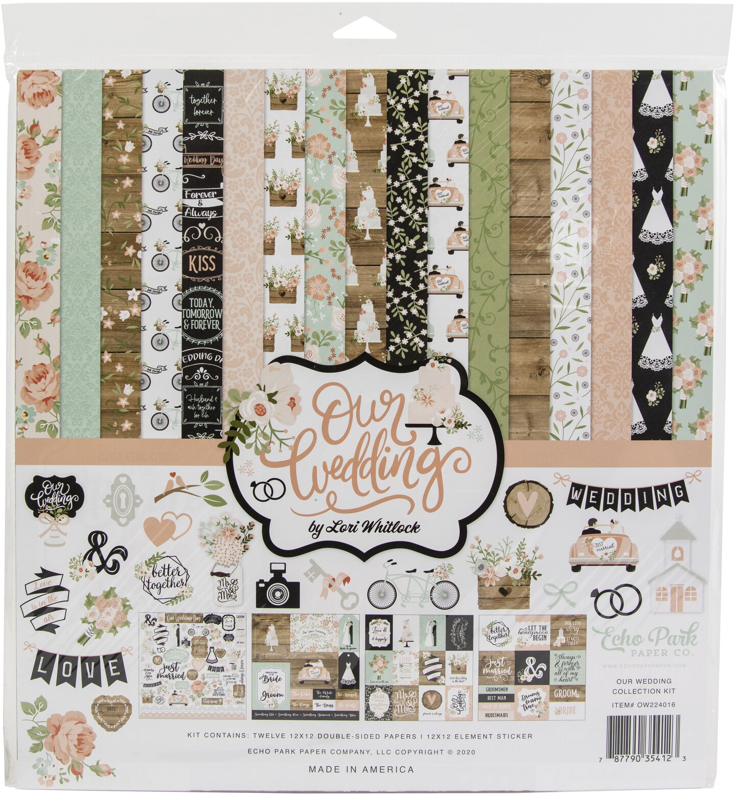 Echo Park Collection Kit 12&#x22;X12&#x22;-Our Wedding