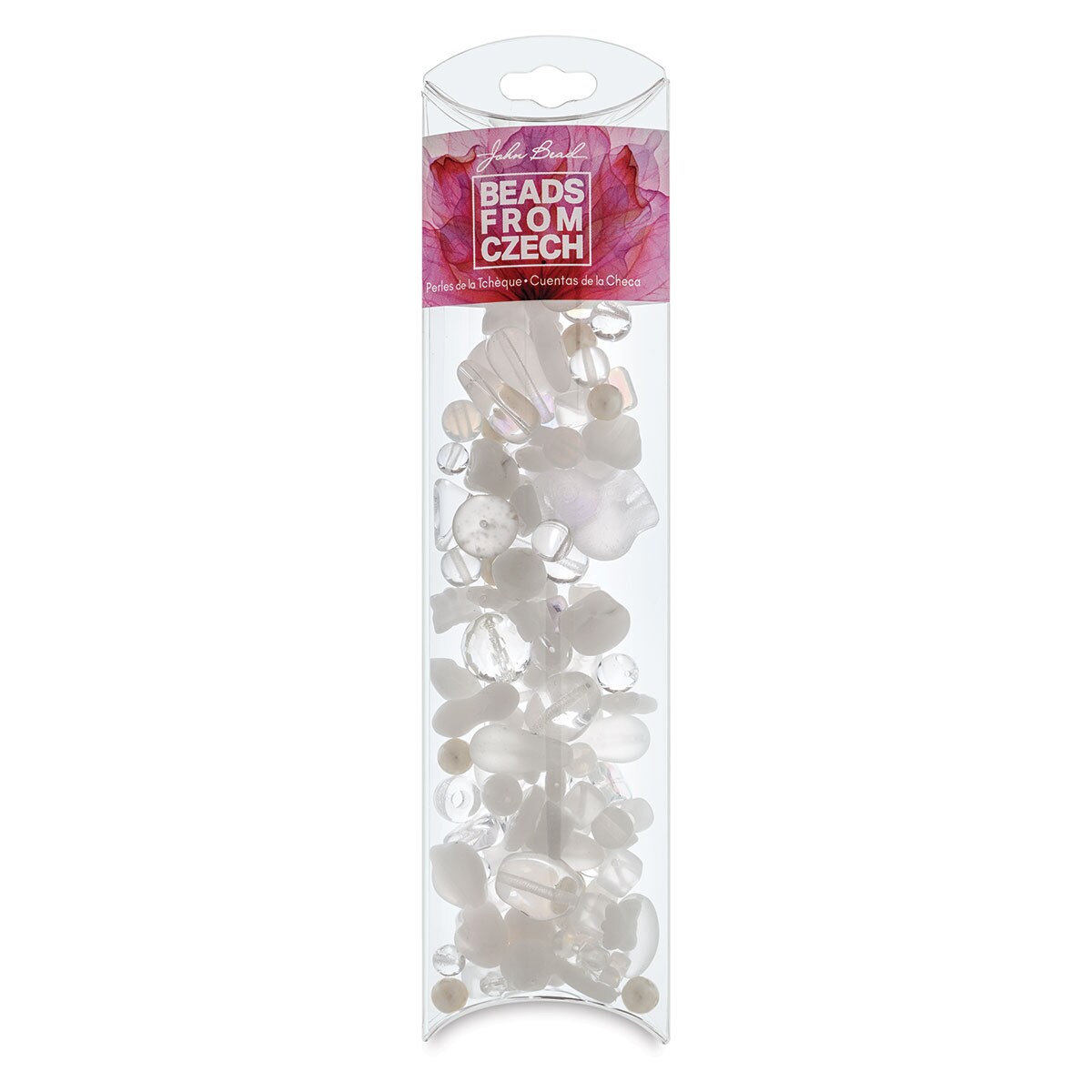 John Bead Czech Glass Bead Mix - Crystal Palace, 100 g