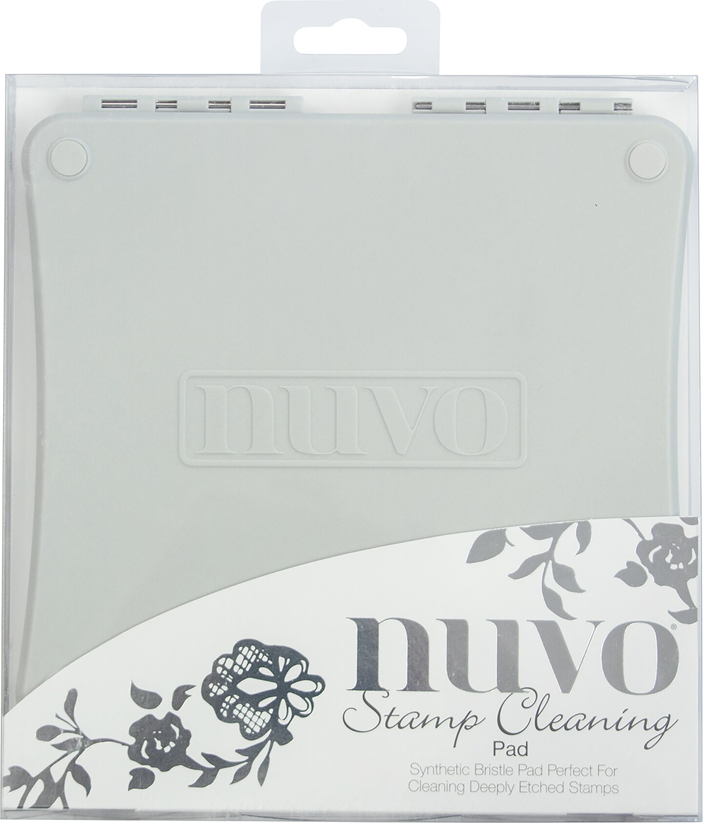 Nuvo Stamp Cleaning Pad with Case for Clear and Rubber Stamps