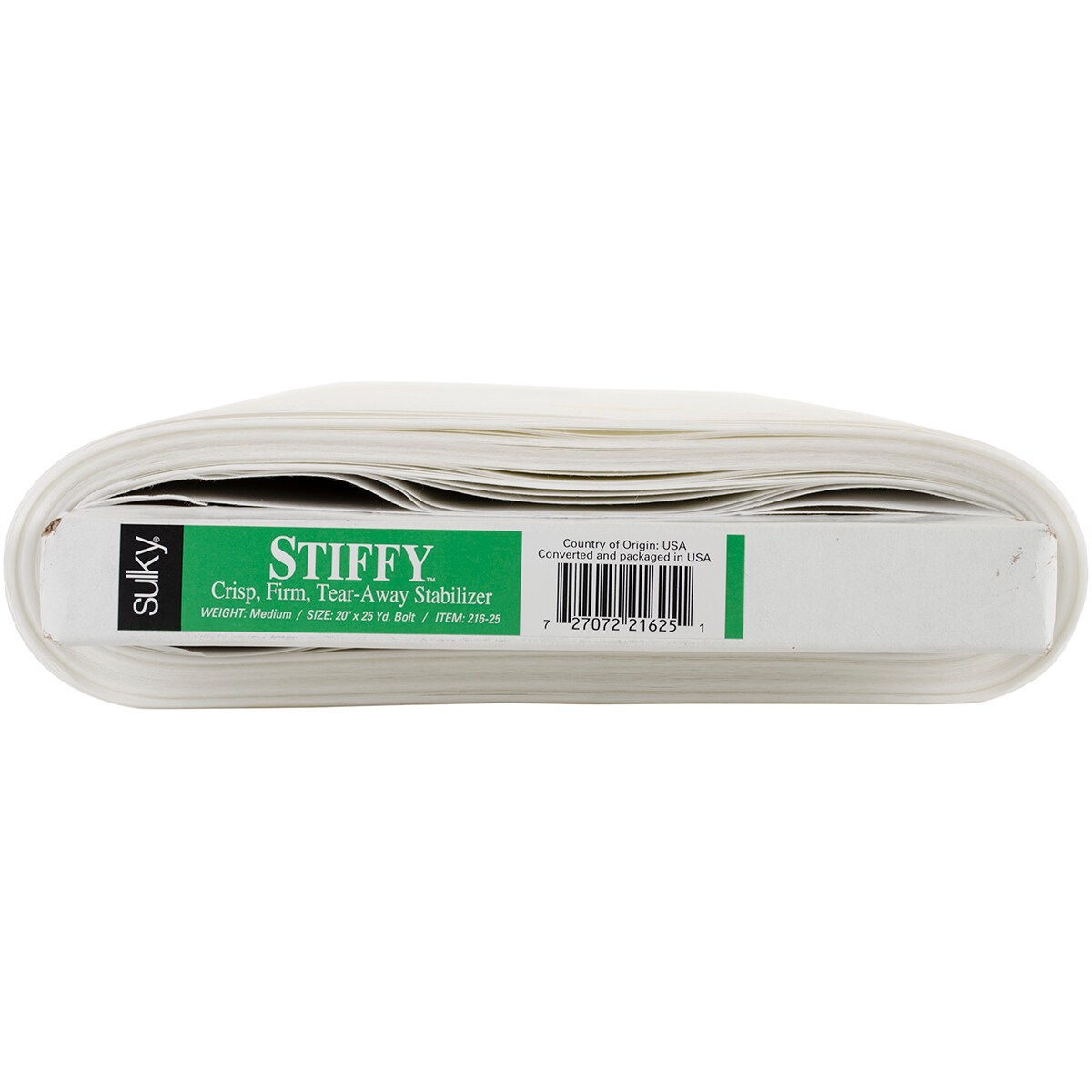 Sulky Stiffy Tear-Away Stabilizer-White 20&#x22;X25yd