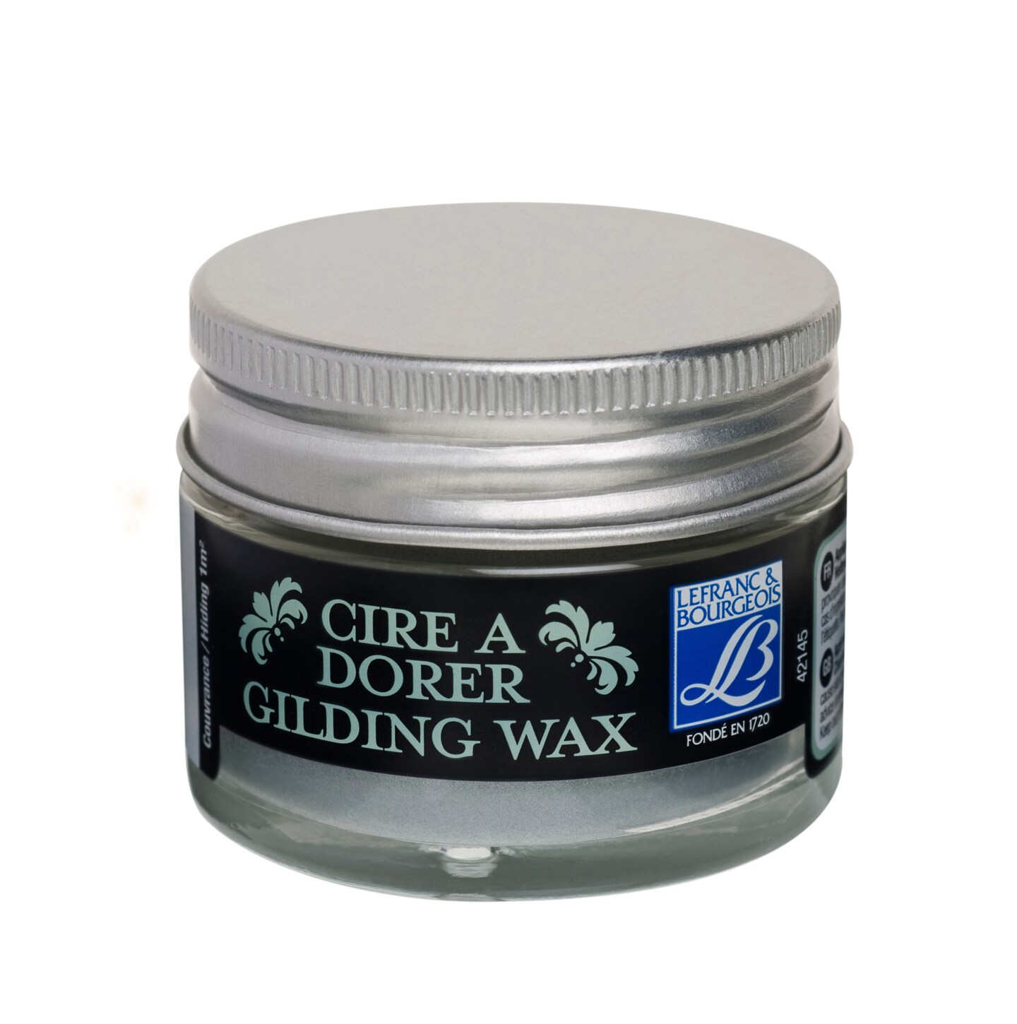 Lefranc &#x26; Bourgeois Gilding Wax, 30ml Jar, Silver