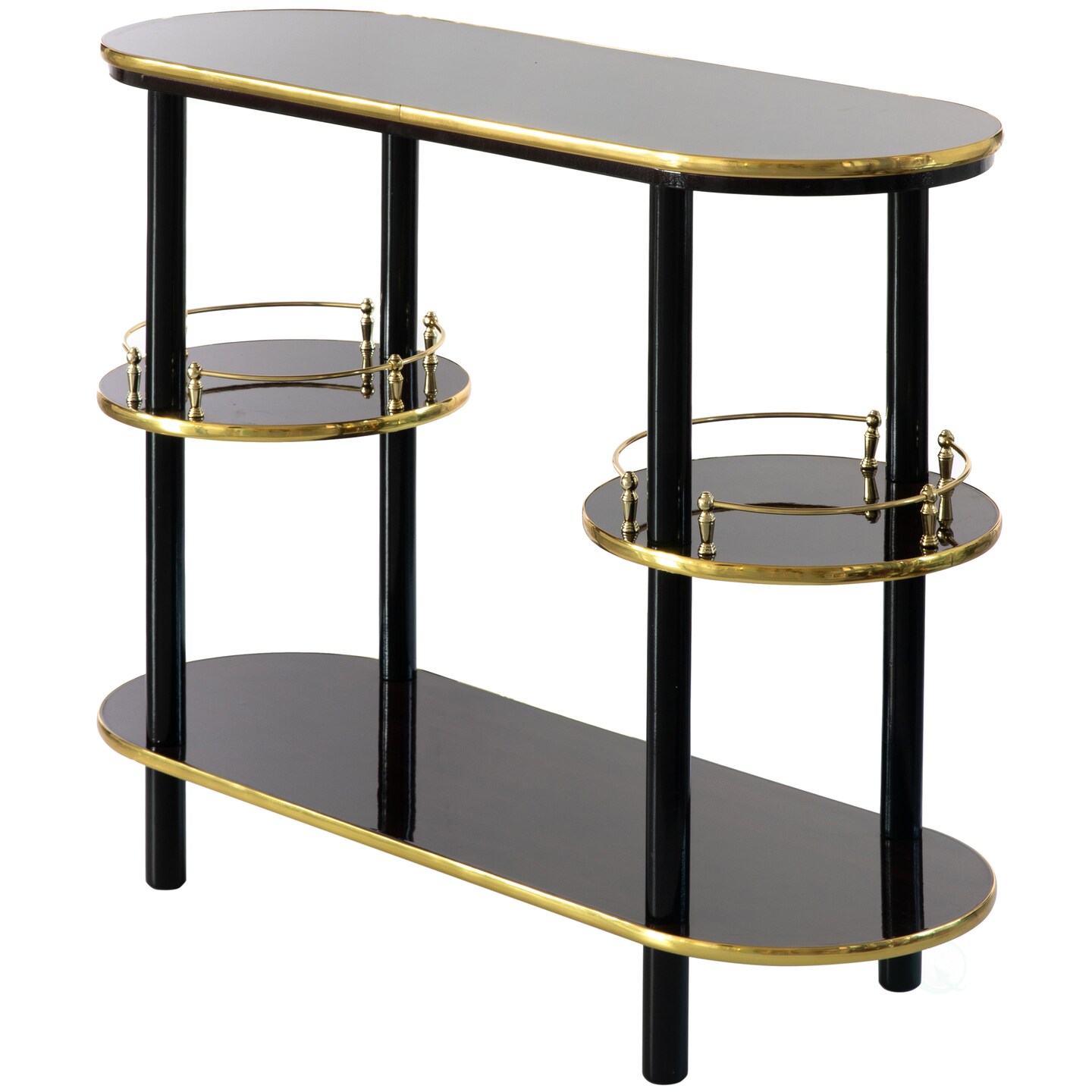 Wooden Console Table Mini Bar Cabinet, Modern Style and Versatile Piece of Furniture that Adapts to Various Roles from Coffee and Tea Haven, Drink Station or a Beer Island in your Kitchen