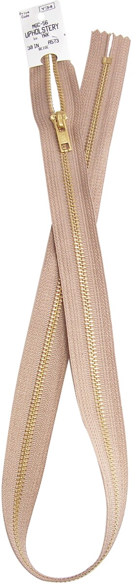 YKK Upholstery Zipper 30&#x22;-Beige