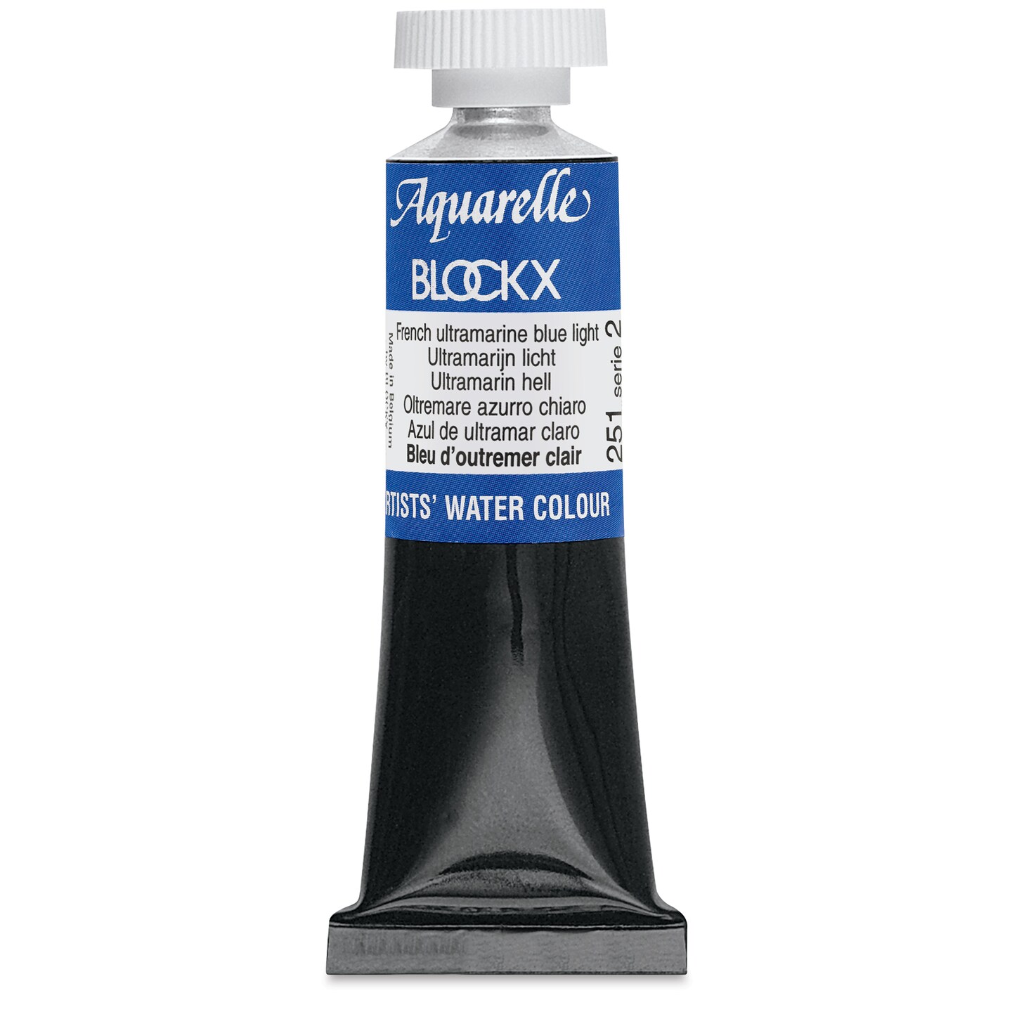 Blockx Artists&#x27; Watercolor - French Ultramarine Blue Light, 15 ml Tube