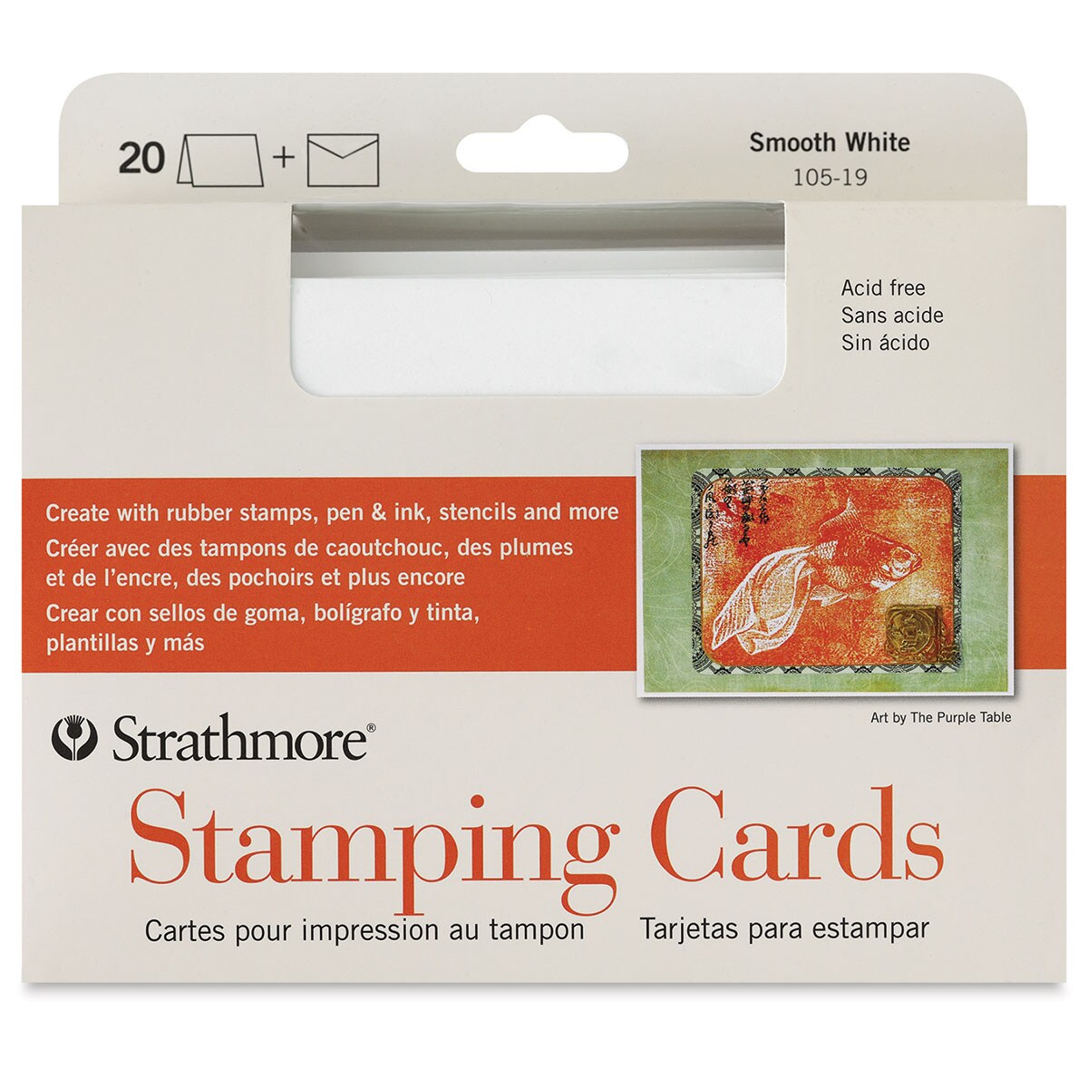 Strathmore Stamping Cards and Envelopes - Greeting, Box of 20