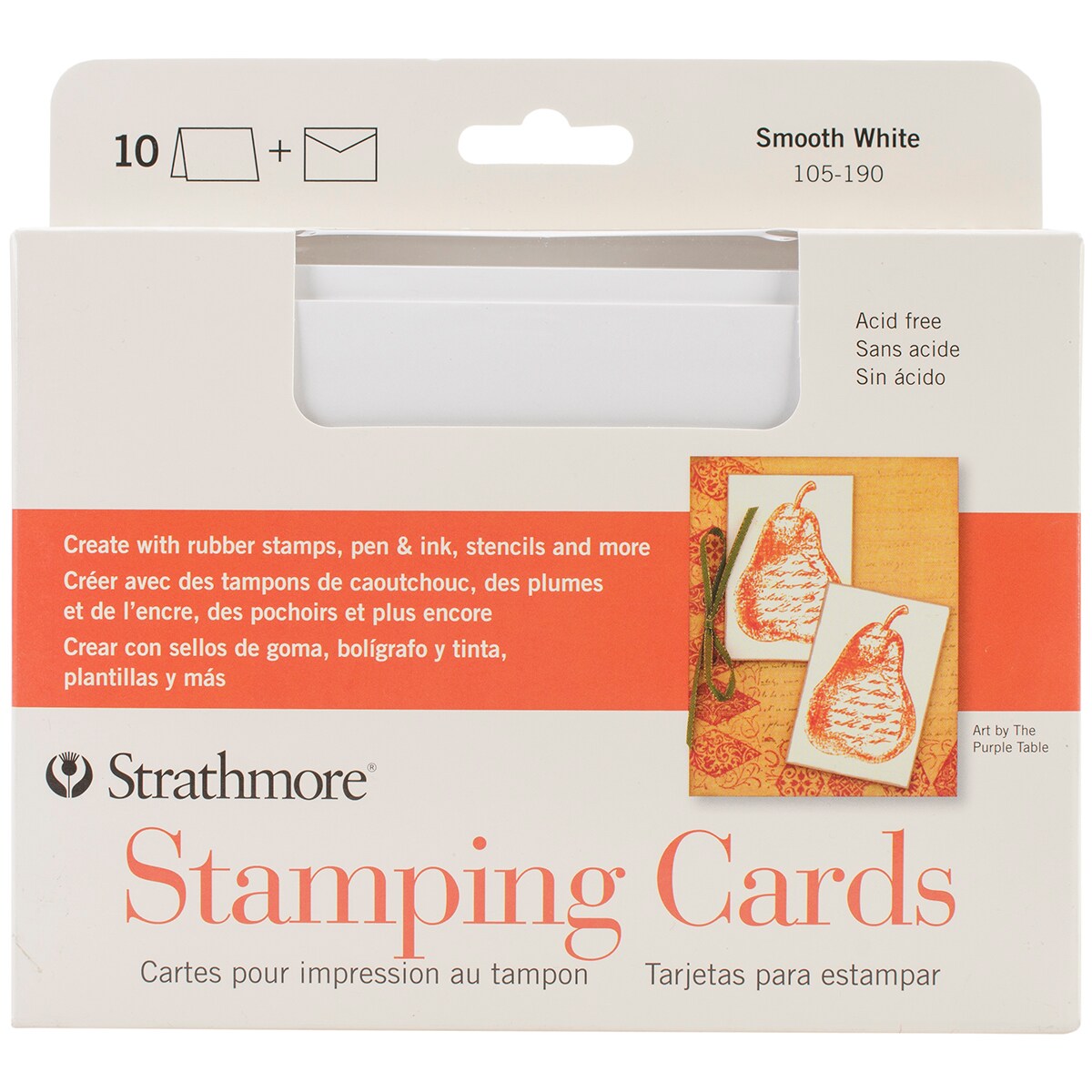 Strathmore Cards & Envelopes 5"X6.875" 10/PkgStamping Michaels