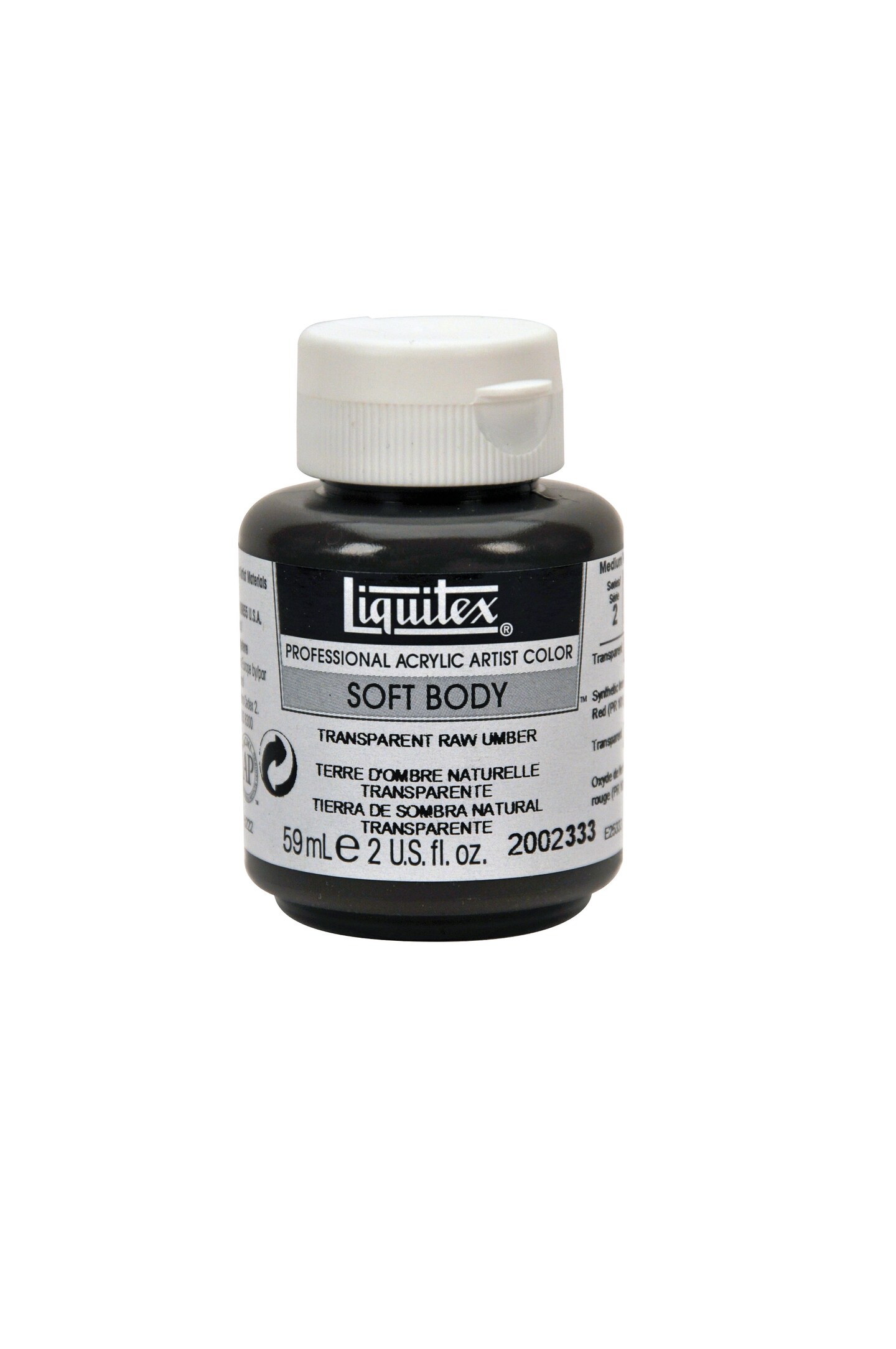Liquitex Professional Soft Body Acrylic Paint, 2Oz., Transparent Raw Umber