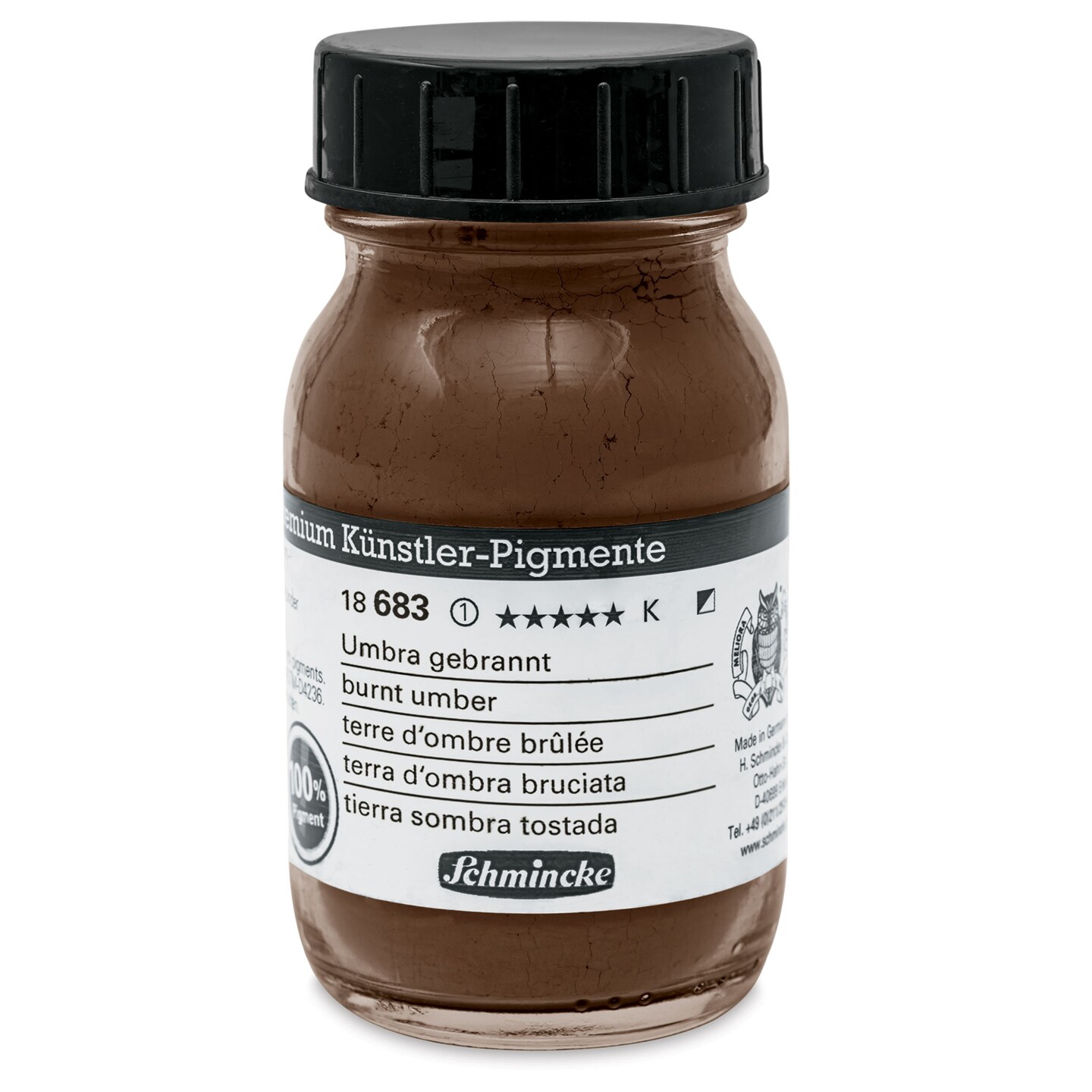 Schmincke Pigment - Burnt Umber, 100 ml Jar