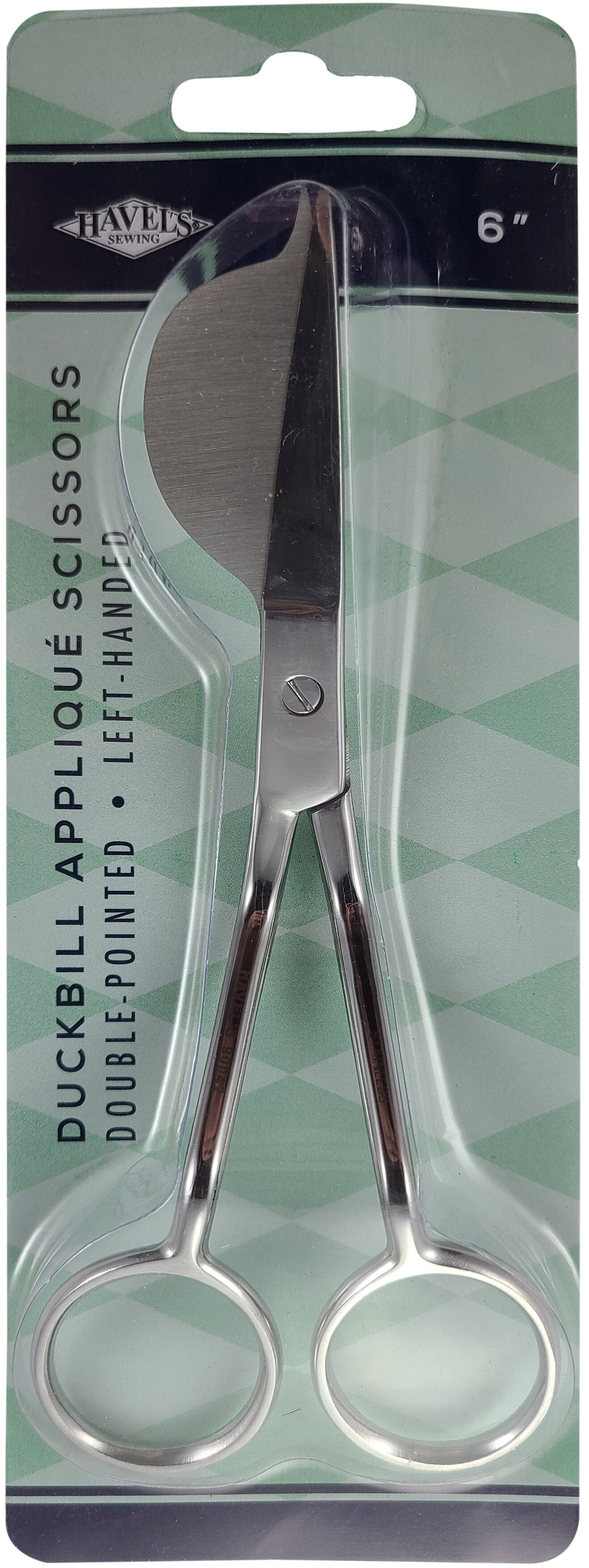 Havel's Double-Pointed Duckbill Applique Scissors 6"-Left-Handed