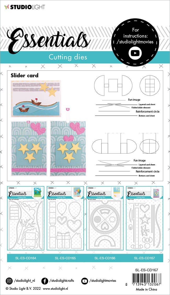 Studio Light Essentials Cutting Die-Nr. 167, Slider Card