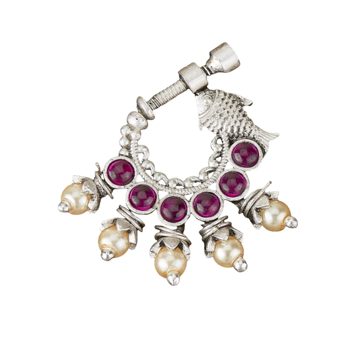 German silver 2025 nose pin