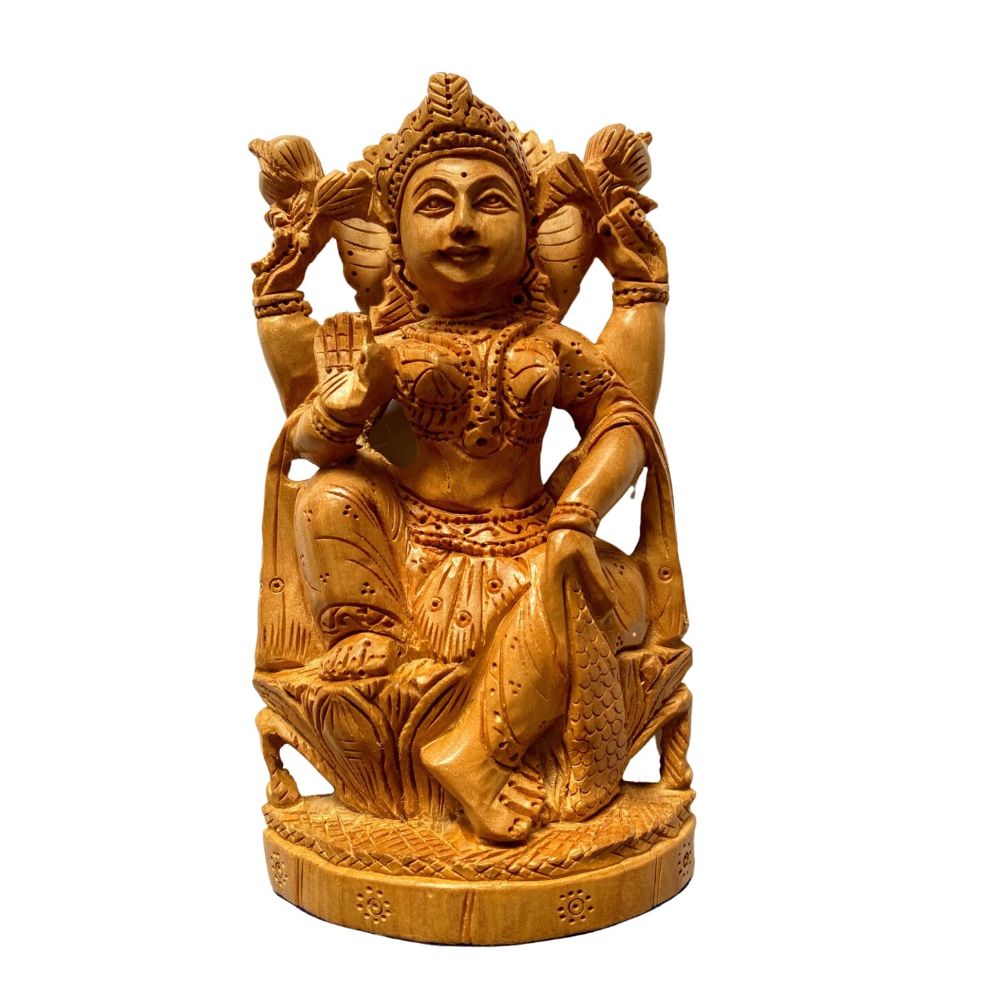 Wooden Goddess Lakshmi Statue Laxmi Maa Statue Laxmi Idol Goddess Lakshmi Goddess Laxmi 5447