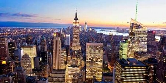 Aerial view of Manhattan, NYC Poster Print by Vadim Ratsenskiy - Item # VARPDX2VR3321
