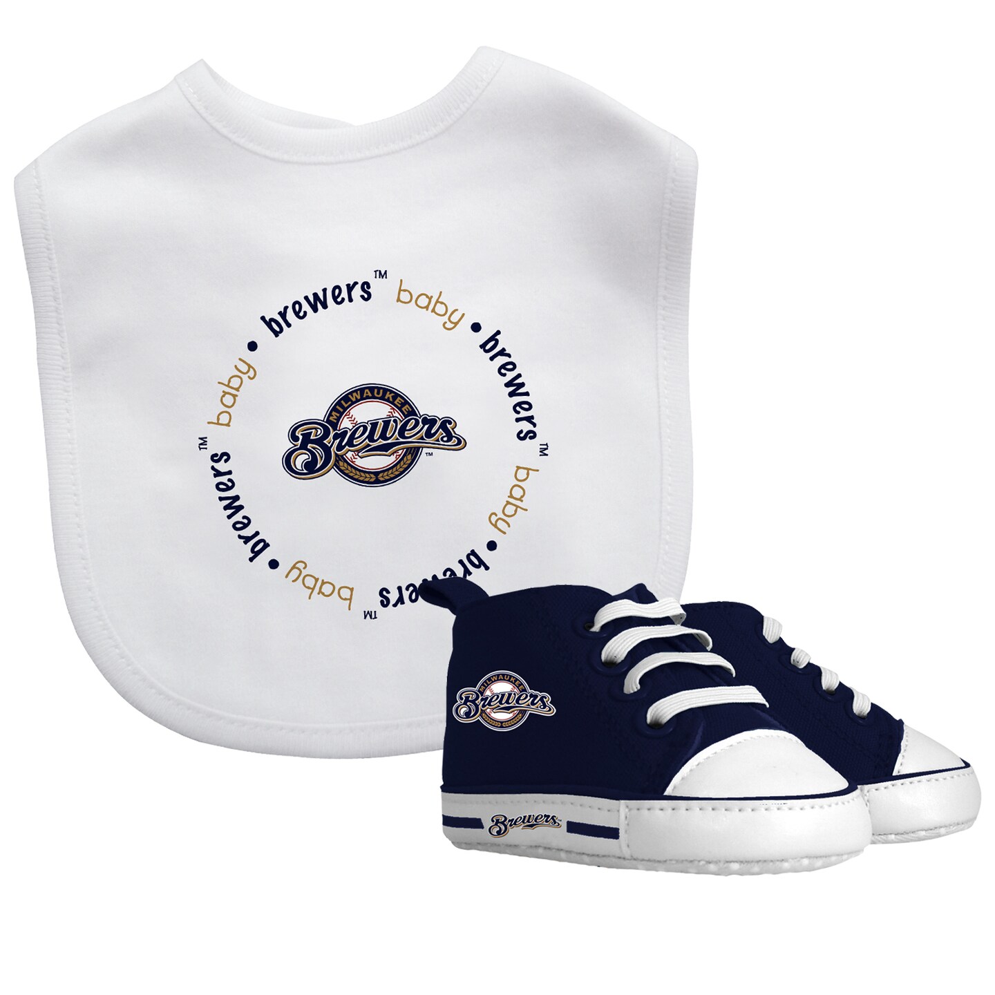 Baby Fanatic 2 Piece Bid and Shoes - MLB Milwaukee Brewers - Unisex Infant  Apparel