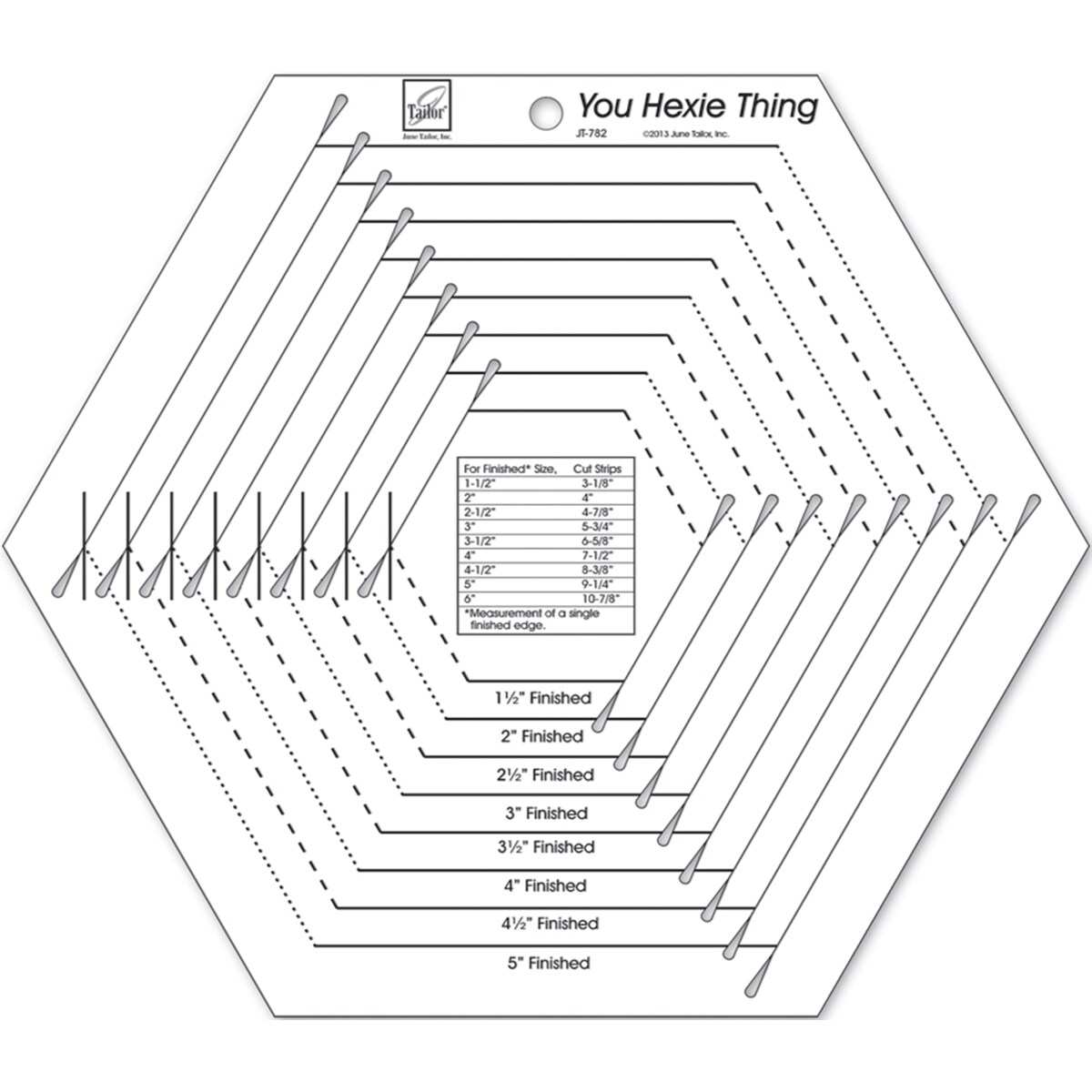 June Tailor You Hexie Thing Ruler | Michaels