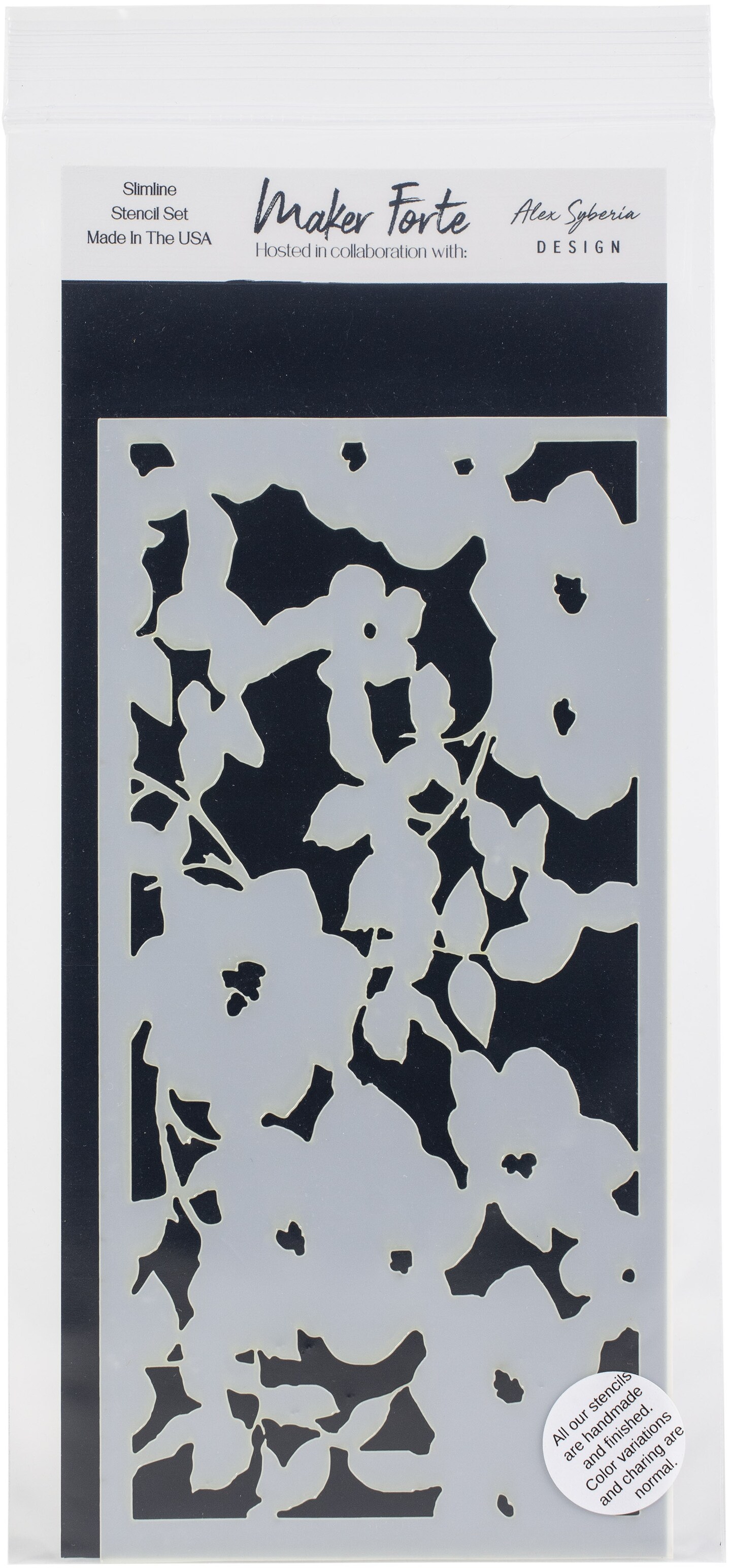 Maker Forte Stencils By Alex Syberia Design 4"X8"-Night Garden | Michaels