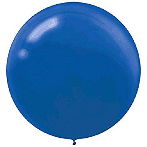 4 Ct 24&#x22; Balloon Latex Bright Royal Blue