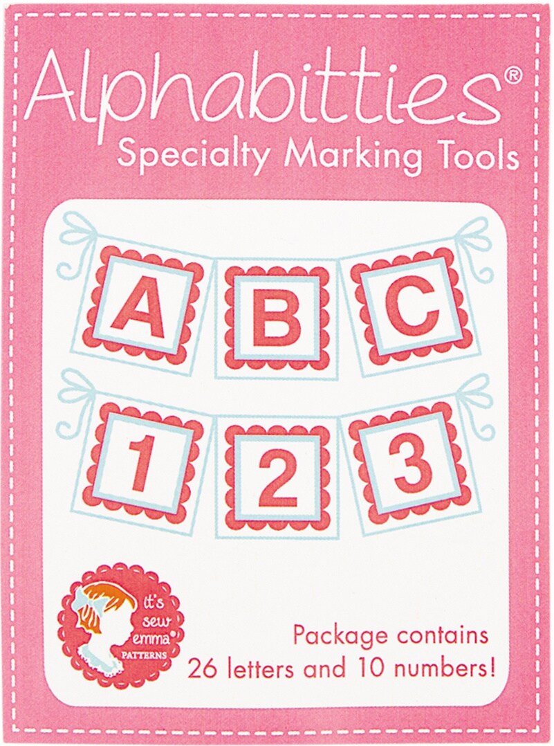 It&#x27;s Sew Emma Alphabitties Pack-Pink