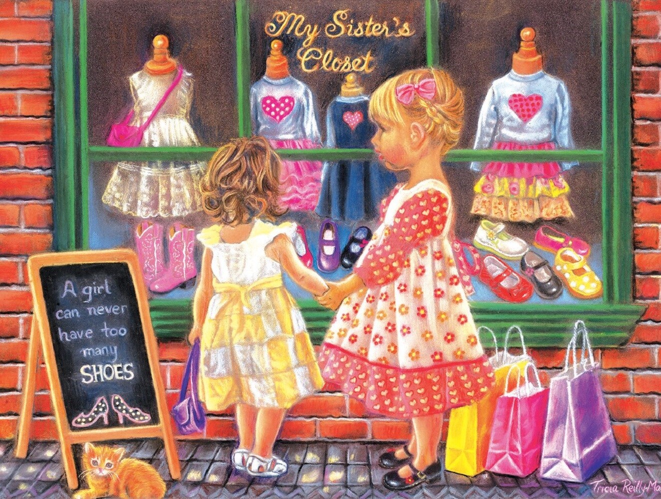 Sunsout My Sister&#x27;s Closet 500 pc   Jigsaw Puzzle 35858