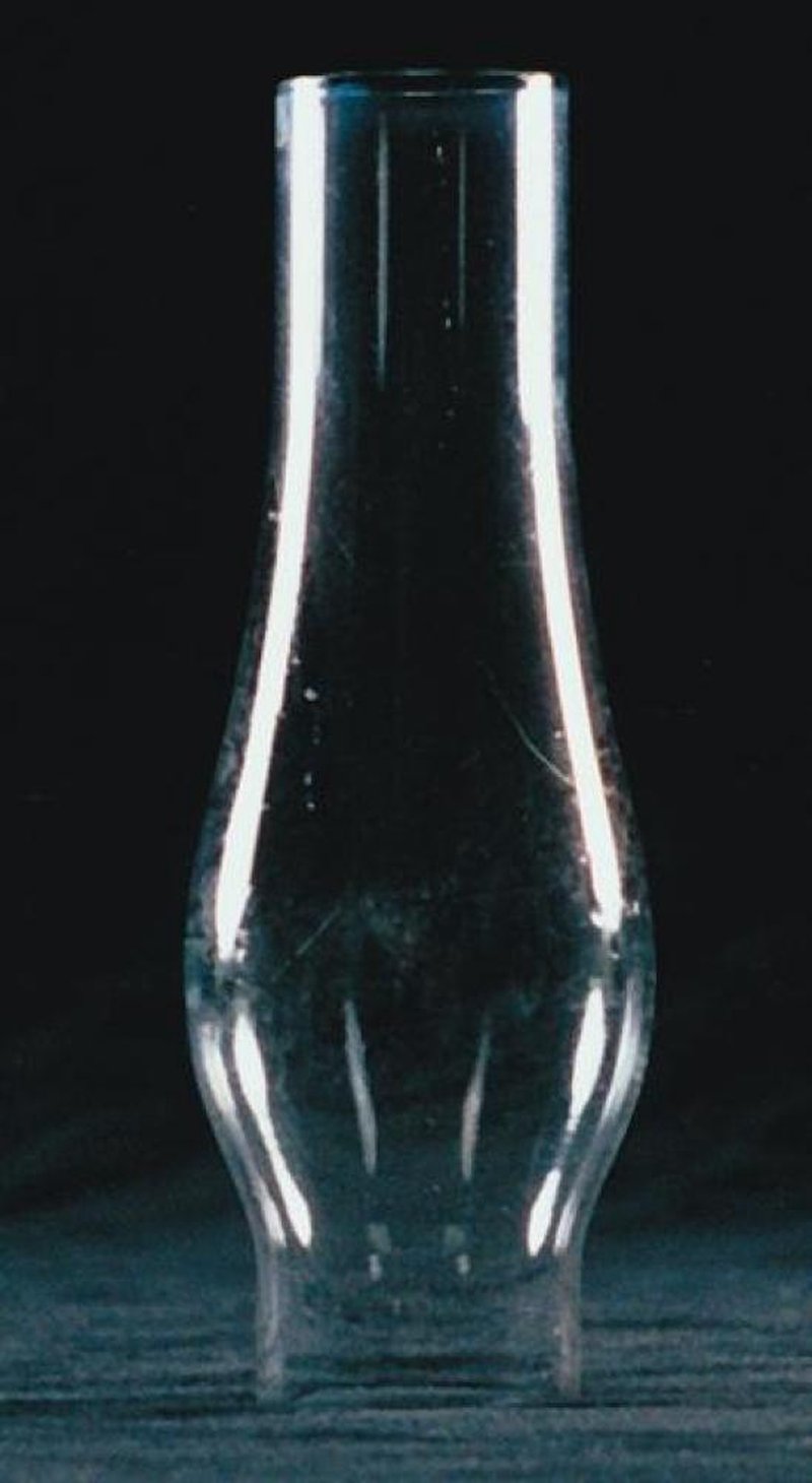 Clear Glass Lamp Chimney, Replacement Hurricane Globe Measures 1 1/8 Inch Diameter Base x 4 1/2 Inches High for Oil or Kerosene Lanterns