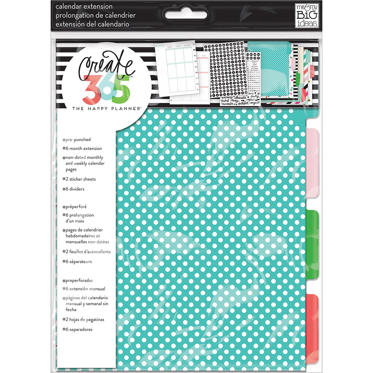 Happy Planner 6-Month Undated Medium Planner Extension Pack-Sunshine Month