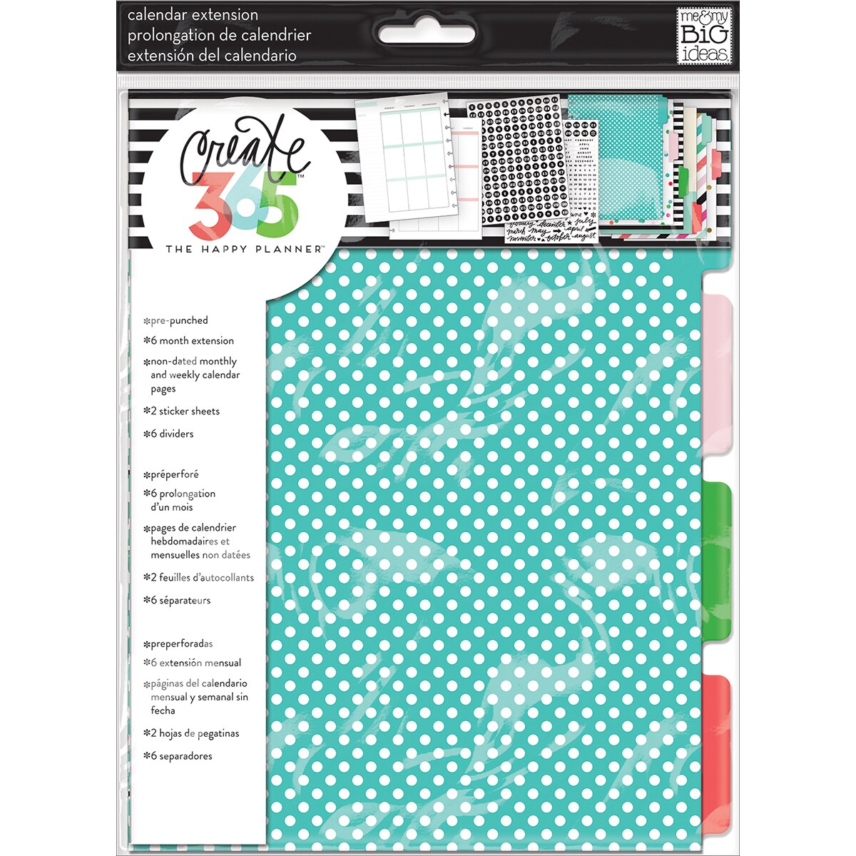 Happy Planner 6Month Undated Medium Planner Extension PackSunshine