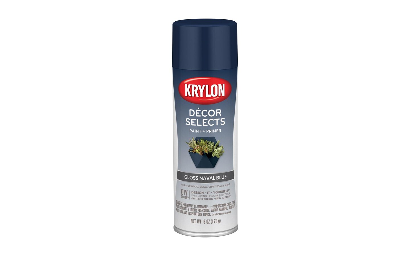 Krylon D&#xE9;cor Selects 6oz Gloss Naval Blue