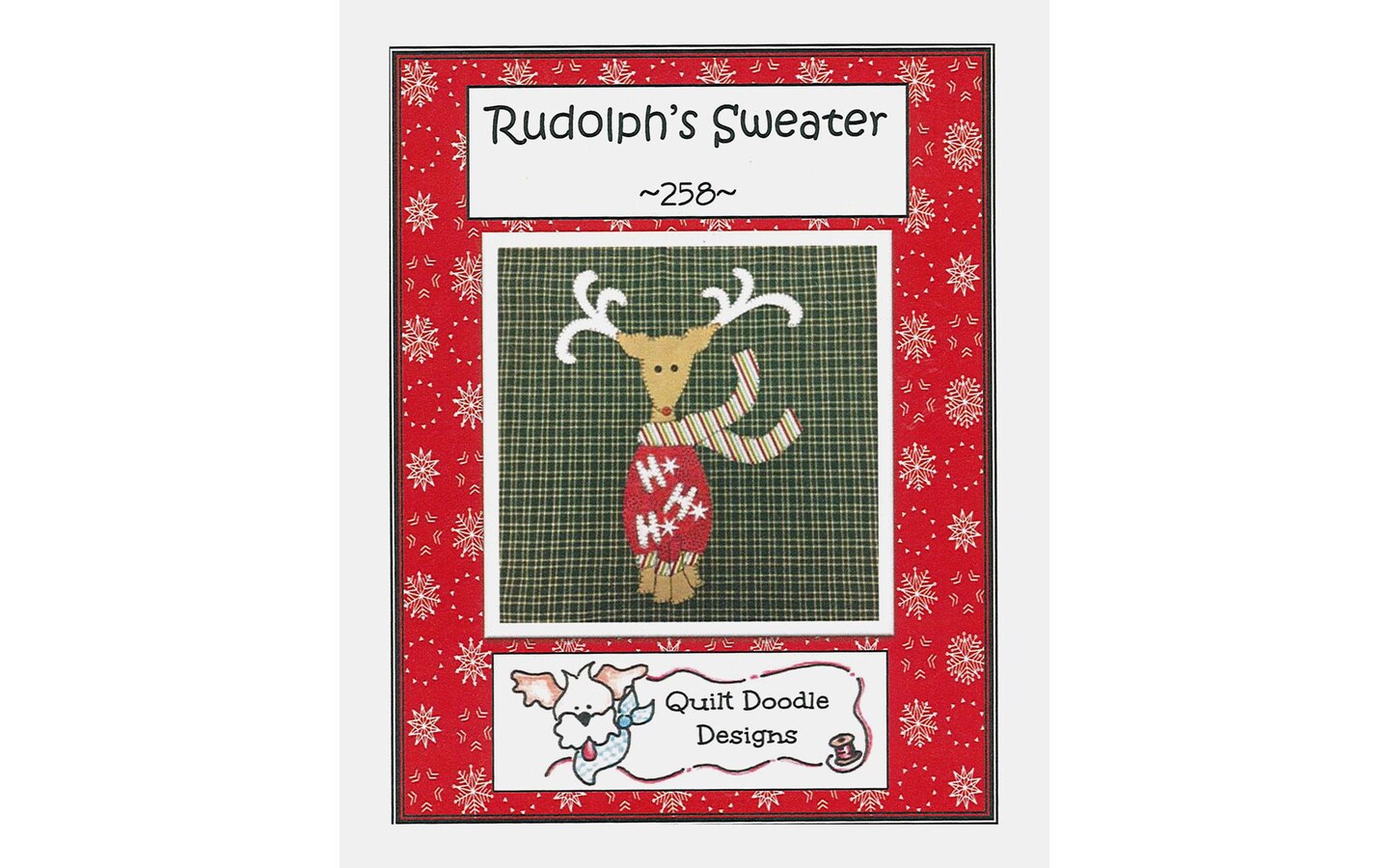 Quilt Doodle Designs Rudolf&#x27;s Sweater Ptrn