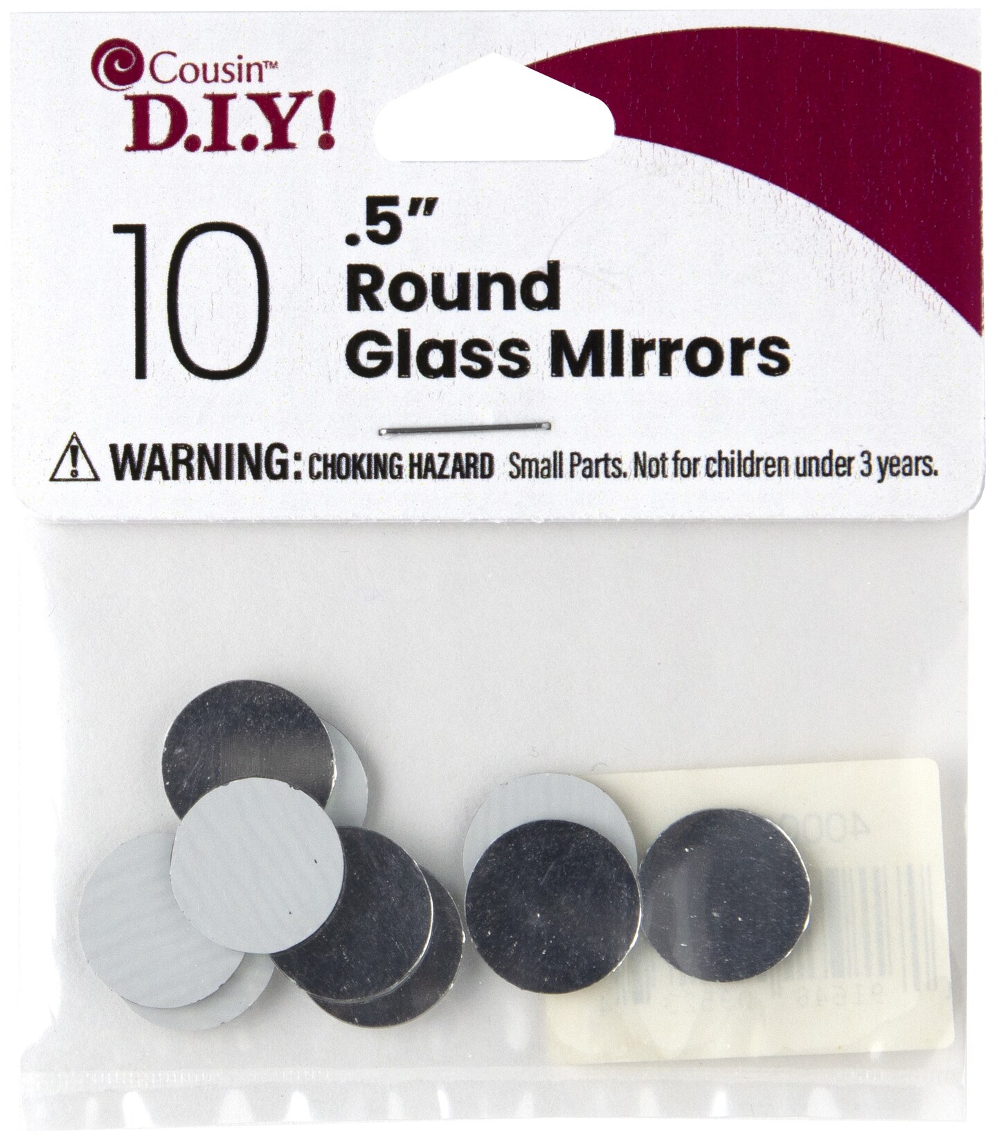 CousinDIY Round Glass Mirrors 10/Pkg-0.5&#x22;