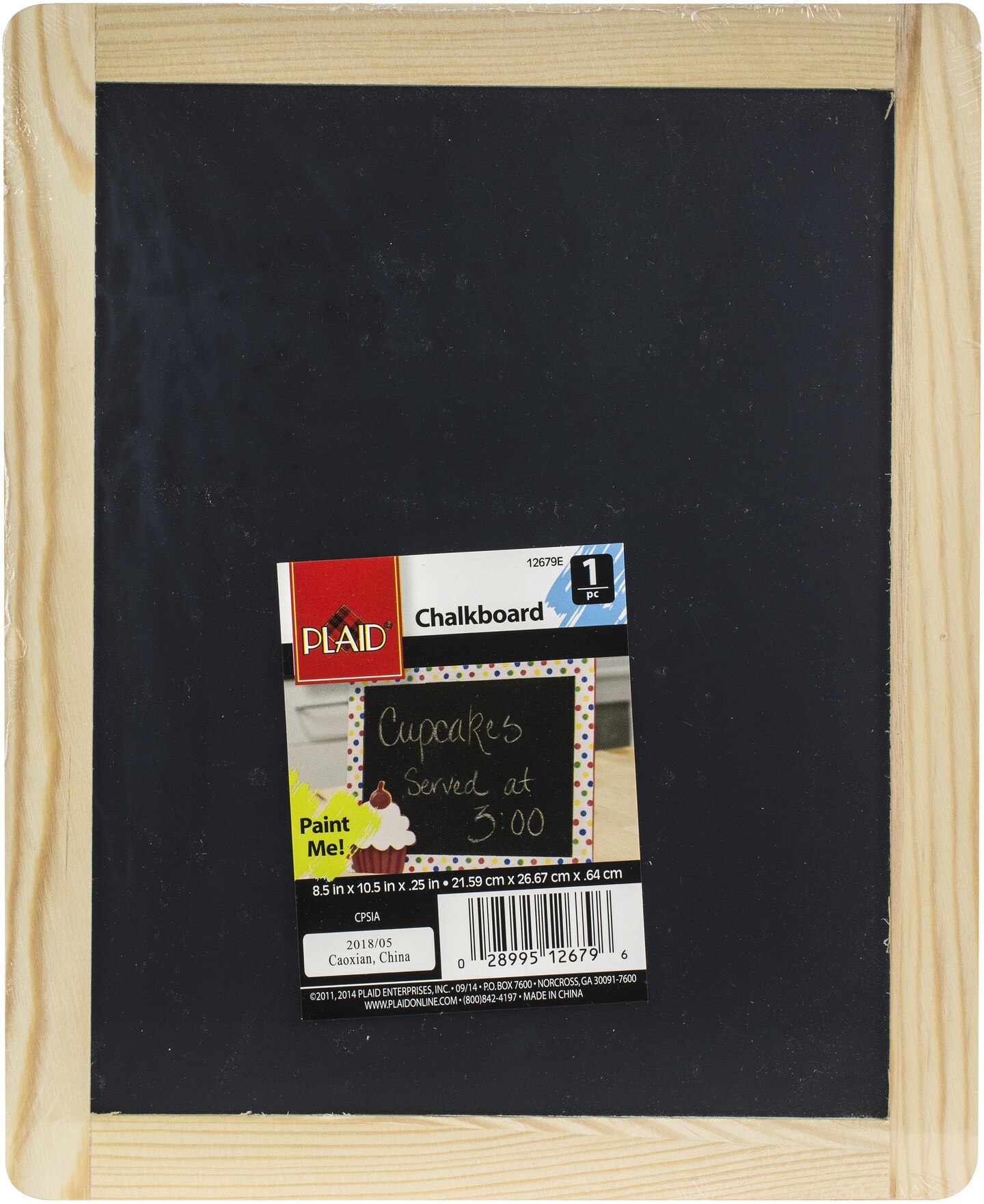 Multipack of 12 - Plaid Framed Chalkboard-8.5&#x22;X10.5&#x22;