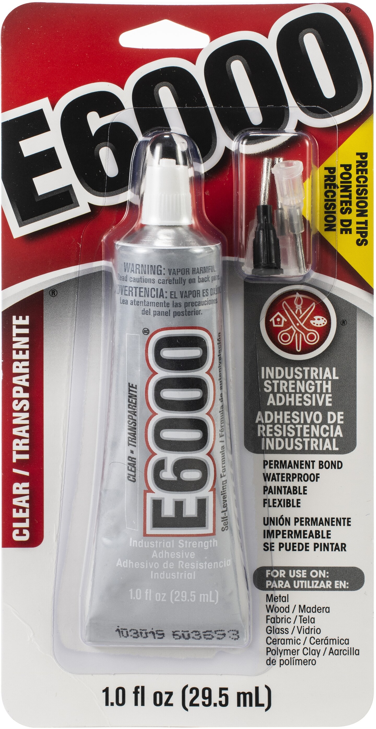 E6000 Clear Adhesive With Precision Tips-1oz