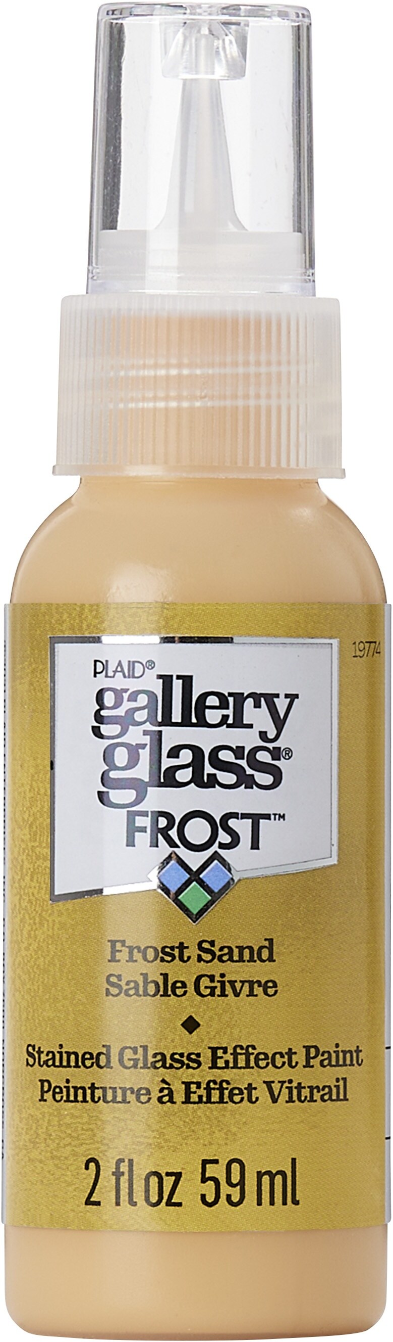Folkart Gallery Glass Paint 2Oz-Frost Clear
