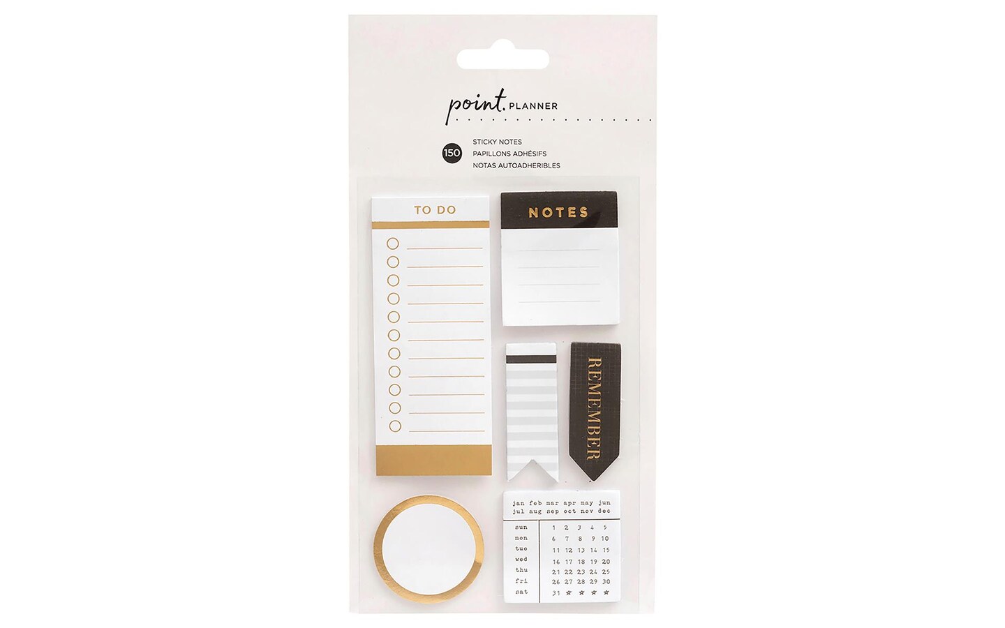 AMC Point Planner Sticky Notes Gold Foil