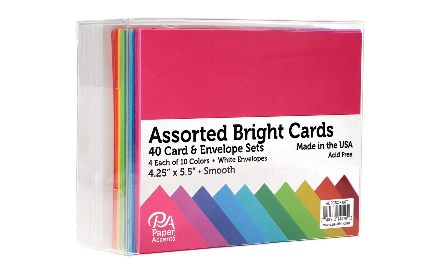 Card &#x26; Env 4.25x5.5 40pc Smooth Bright Astd