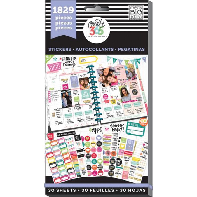 Happy Planner Sticker Value Pack-Planner Basics - Classic, 1829/Pkg