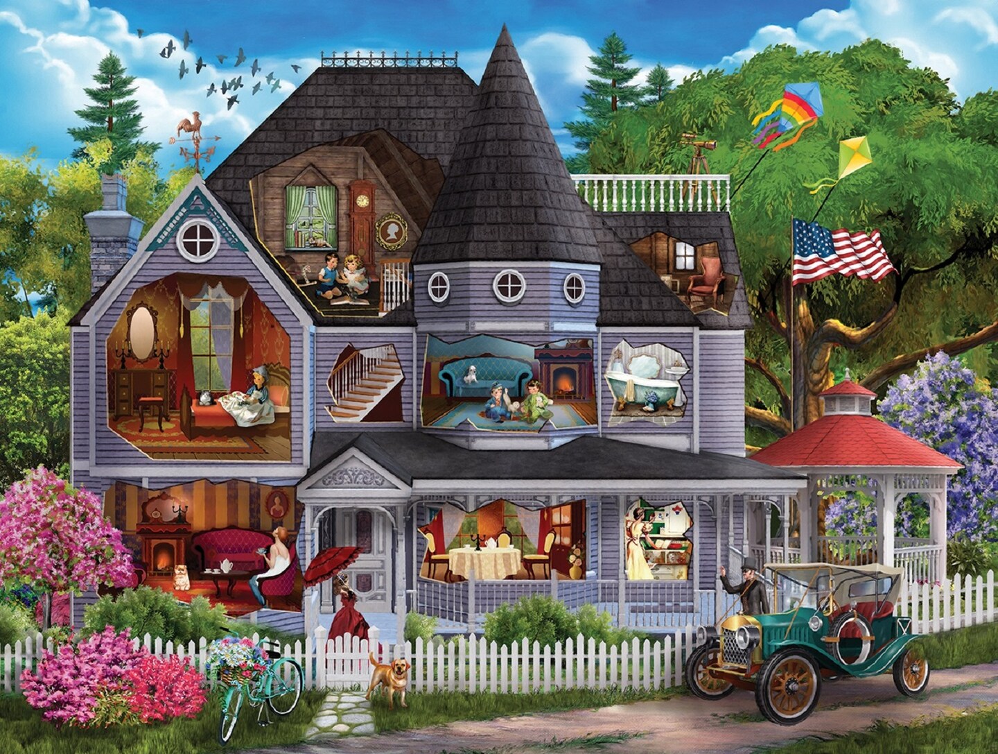 Sunsout Victorian House 300 pc   Jigsaw Puzzle 29714