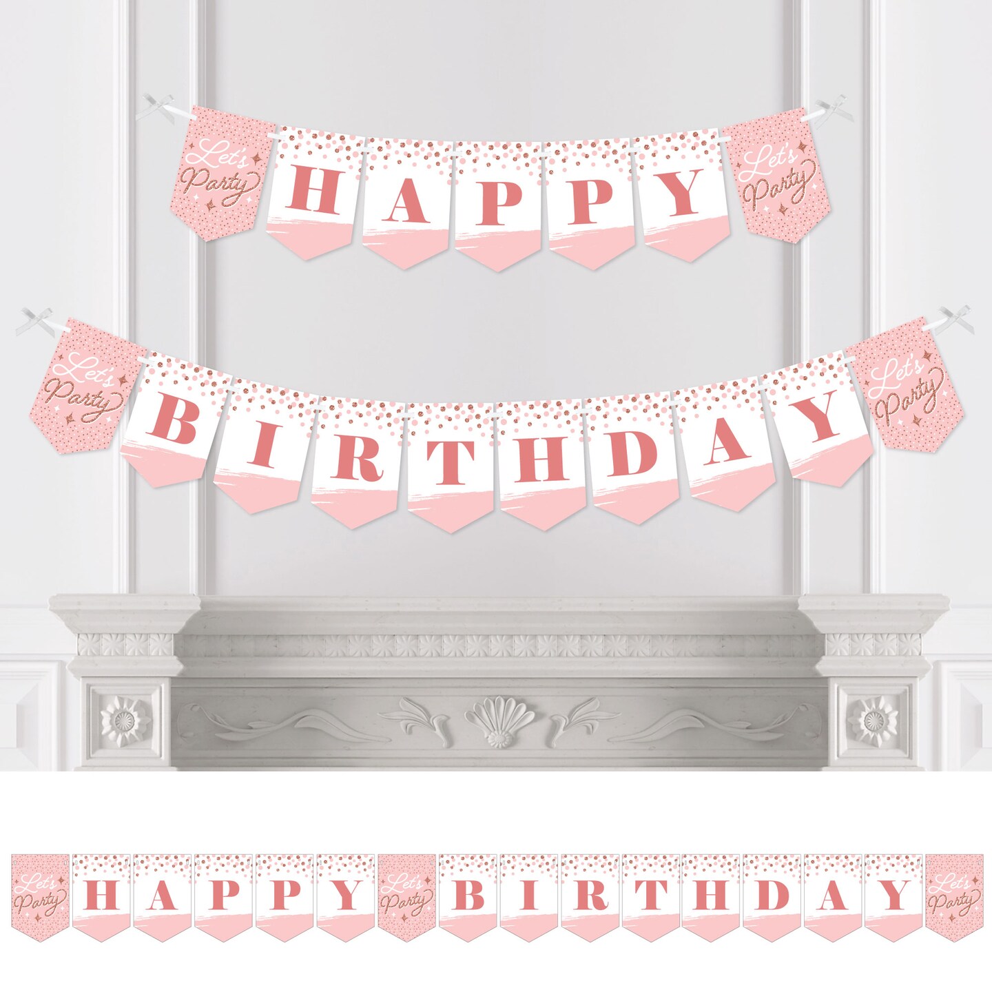 Happy Birthday Banner - Pink