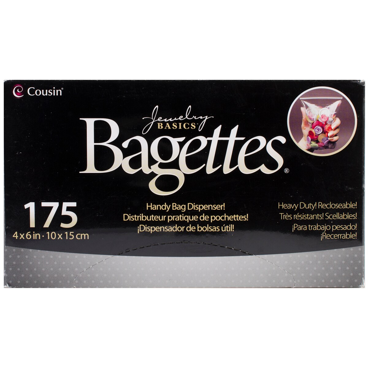 Bagettes Heavy-Duty Reclosable Bags 175/Pkg-4&#x22;X6&#x22; Clear