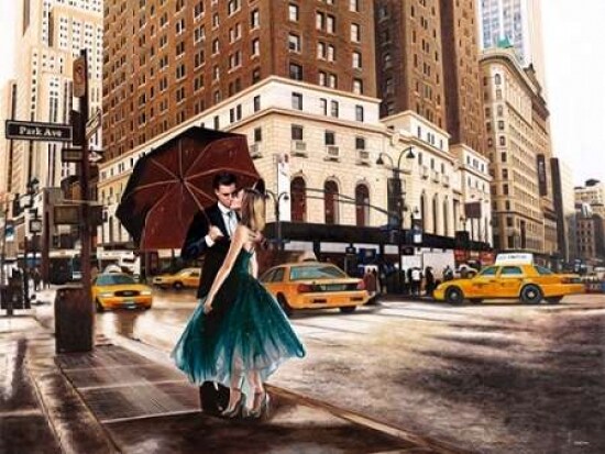Kiss in Park Avenue Poster Print by Pierre Benson - Item # VARPDX3BN1799