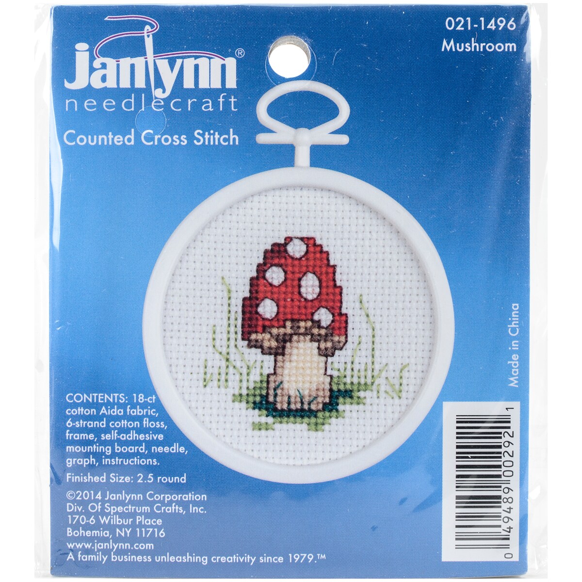 Janlynn Mini Counted Cross Stitch Kit 2.5 Round-Home Is Where The