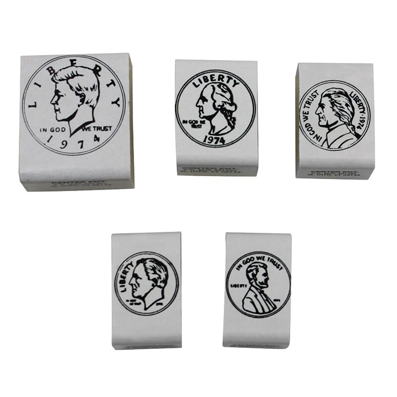 Coin Stamps Heads Set of 5 Michaels