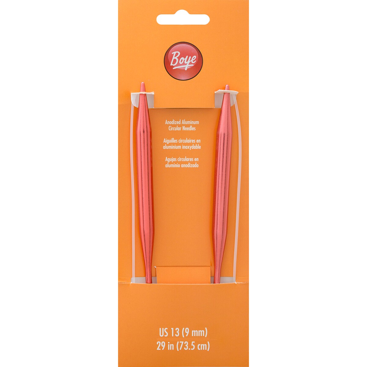 Boye Circular Aluminum Knitting Needles 29"-Size 13/9mm
