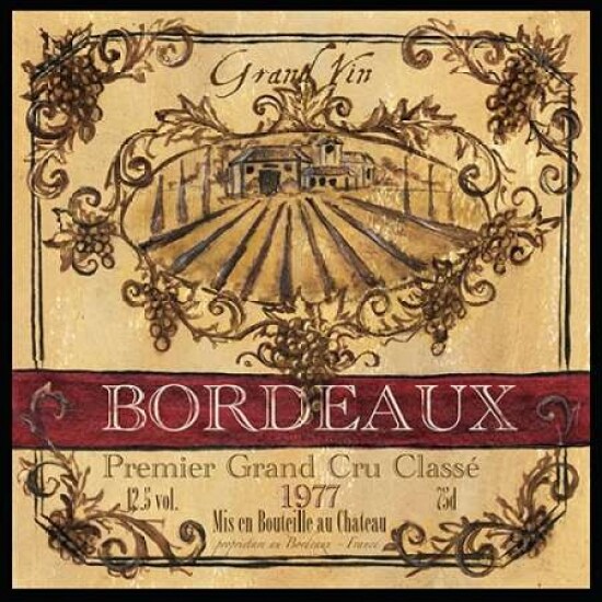 Grand Vin Wine Label III Poster Print by Tre Sorelle Studios - Item # VARPDXRB7629TS