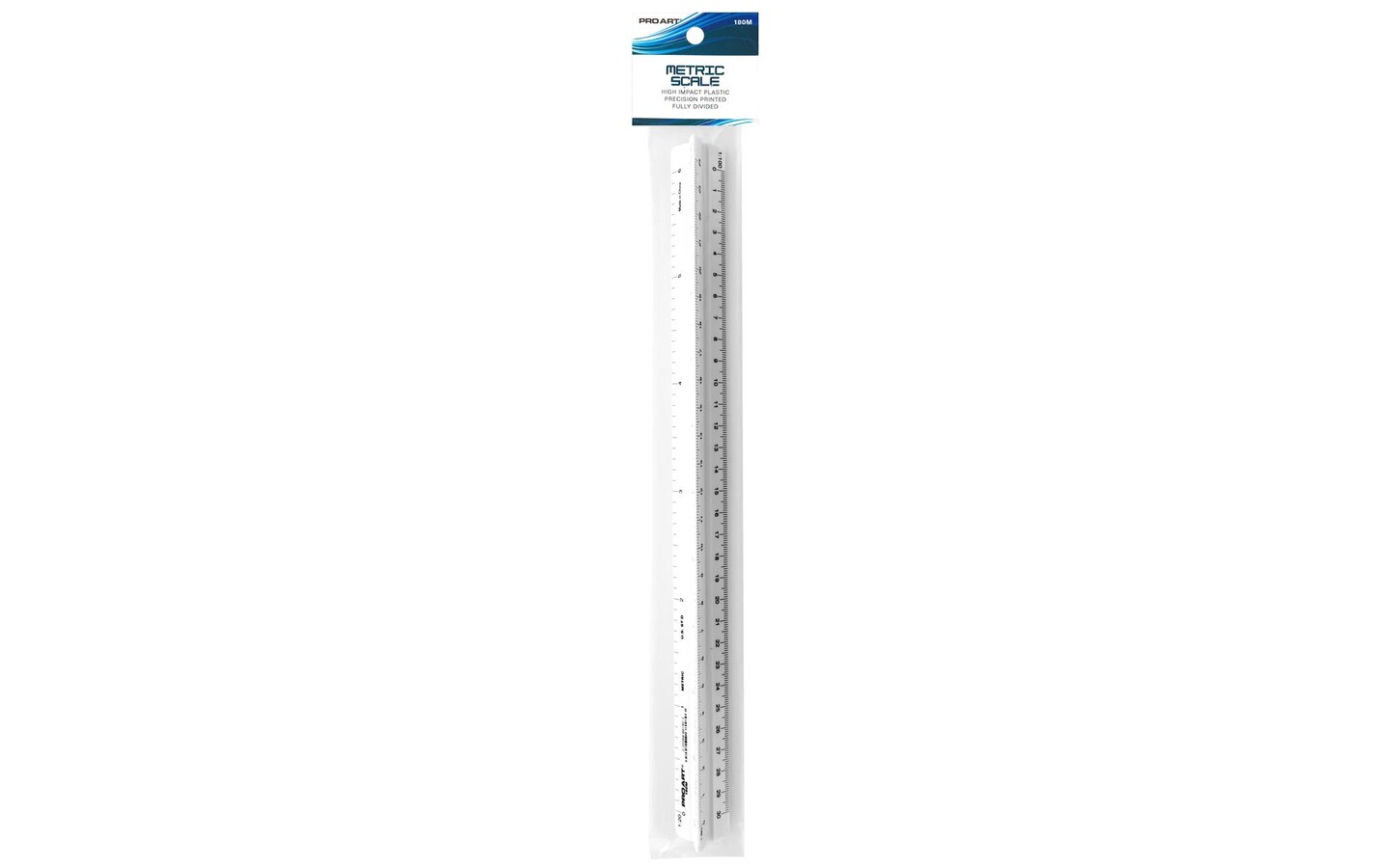 Pro Art Triangular Scale Scale Metric 12 White