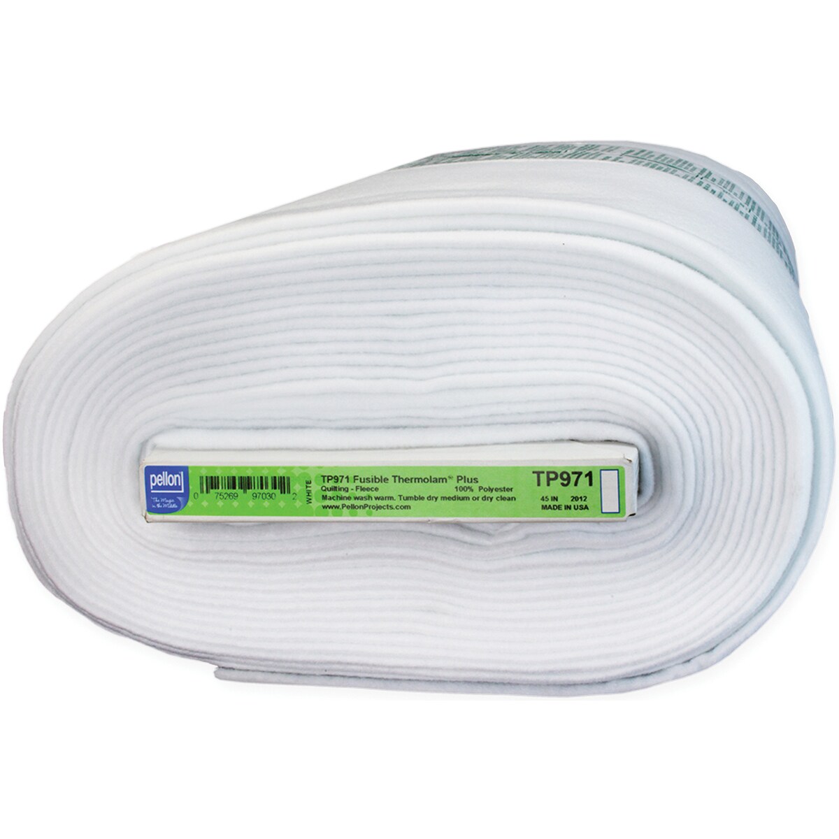 Pellon Thermolam Plus Fusible Fleece-White 45&#x22;X15yd