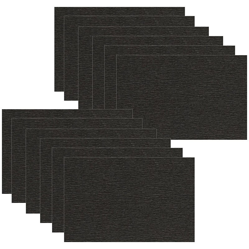 Extra Fine Crepe Paper, Black, 10.7 Sq. Ft Per Pack, 12 Packs