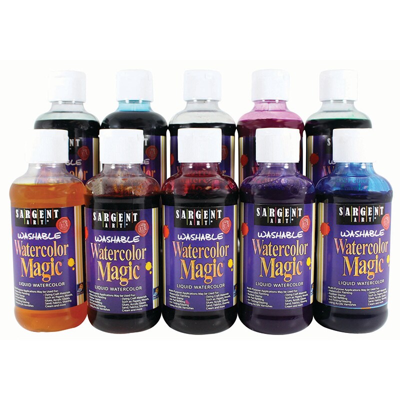 Washable Watercolor Magic&#xAE; Paint, 8 Oz. Bottles, 10 Colors